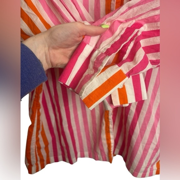 Beach Riot Oversized Cotton Alexa Top in Sunset Stripes Size L/XL - Picture 8 of 11